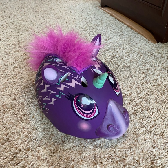 Kids Raskullz Purple Unicorn Helmet - Picture 1 of 10